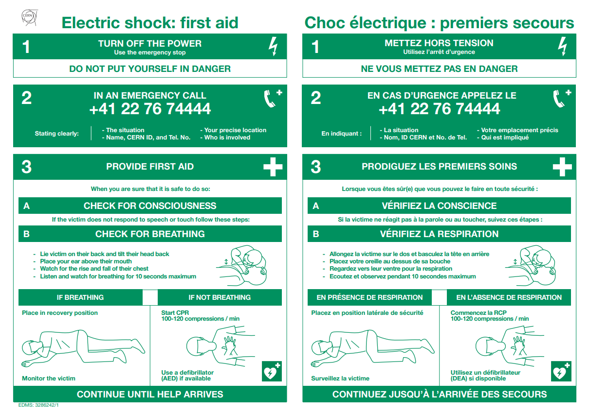 A preview of the electrical safety first aid sign